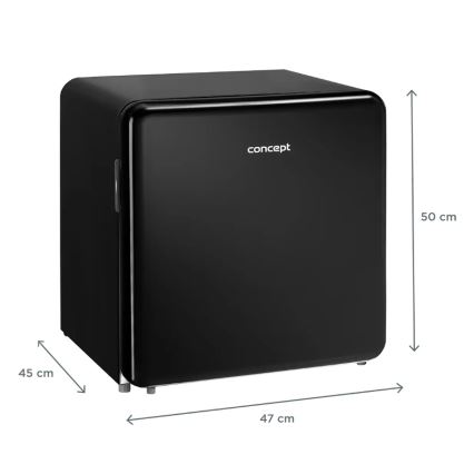 Concept LR2047bcN - Minibar retro 47 l negro
