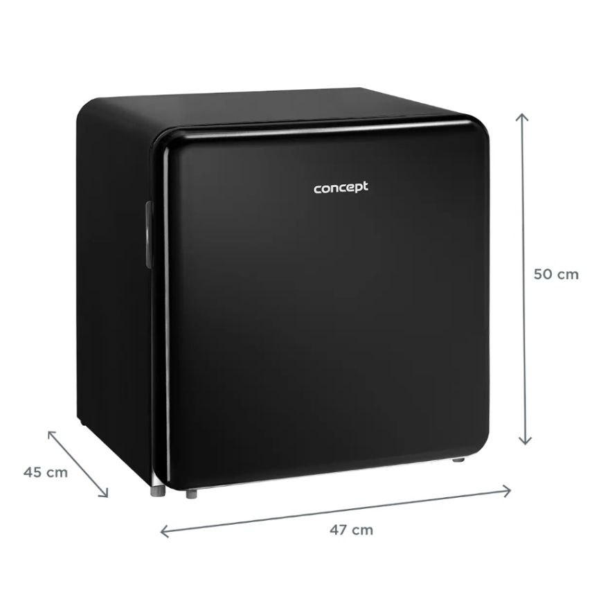 Concept LR2047bcN - Minibar retro 47 l negro
