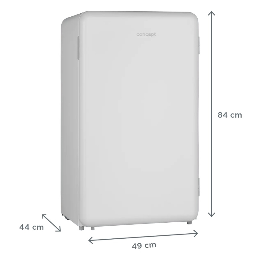 Concept LTR3047whN - Nevera retro 93 l blanca