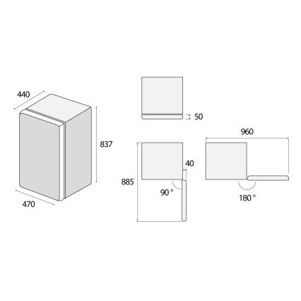 Concept LTR3047whN - Nevera retro 93 l blanca
