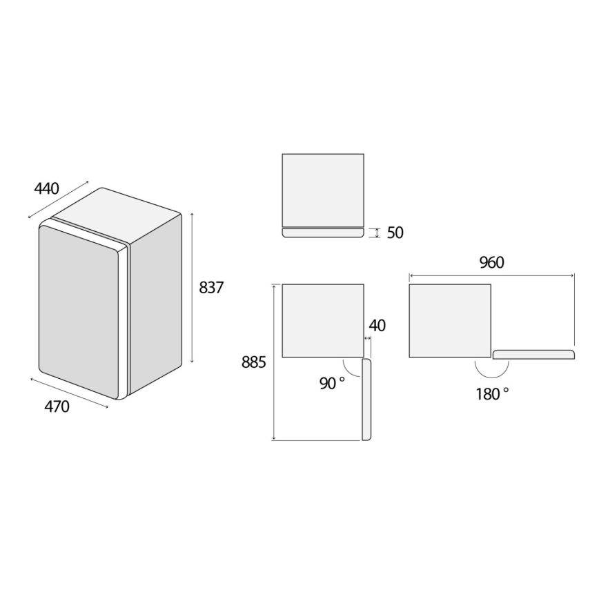 Concept LTR3047whN - Nevera retro 93 l blanca
