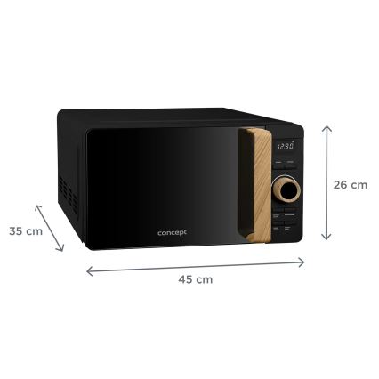 Concept MT3520bc - Microondas 800W/230V 20 l negro