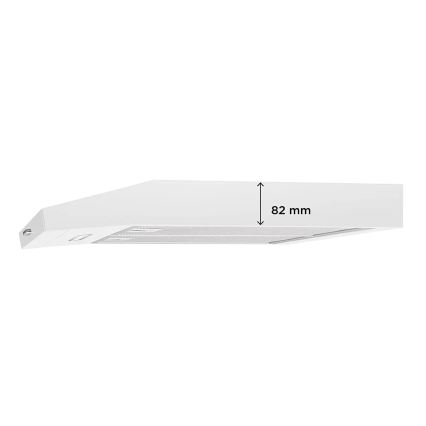 Concept OPP1260wh - Campana extractora bajo mueble 59,5 cm blanca
