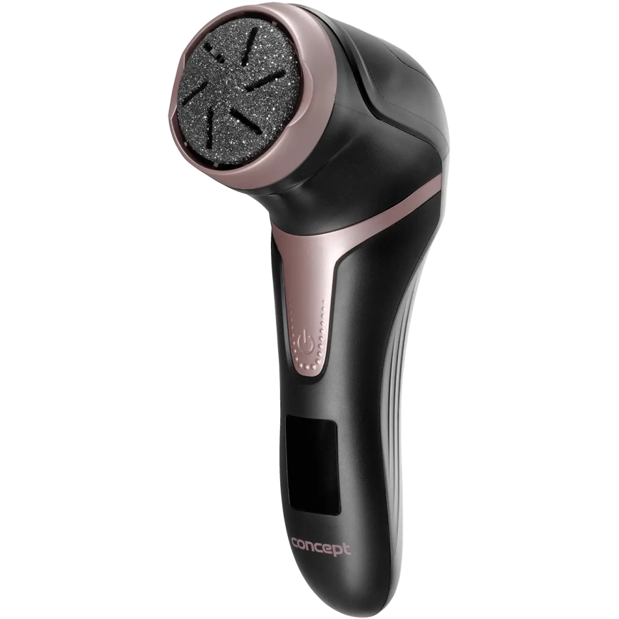 Concept PN3020 - Lima eléctrica para talones PERFECT SKIN 5V 1200 mAh IPX6 negro/oro rosa