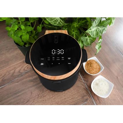 Concept RE4040 - Arrocera digital 2 en 1 450W/230V 2 l negro/acabado en madera
