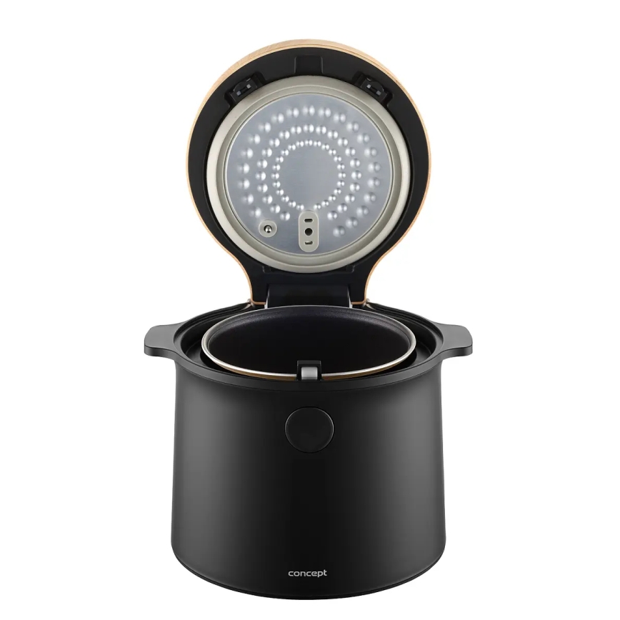 Concept RE4040 - Arrocera digital 2 en 1 450W/230V 2 l negro/acabado en madera