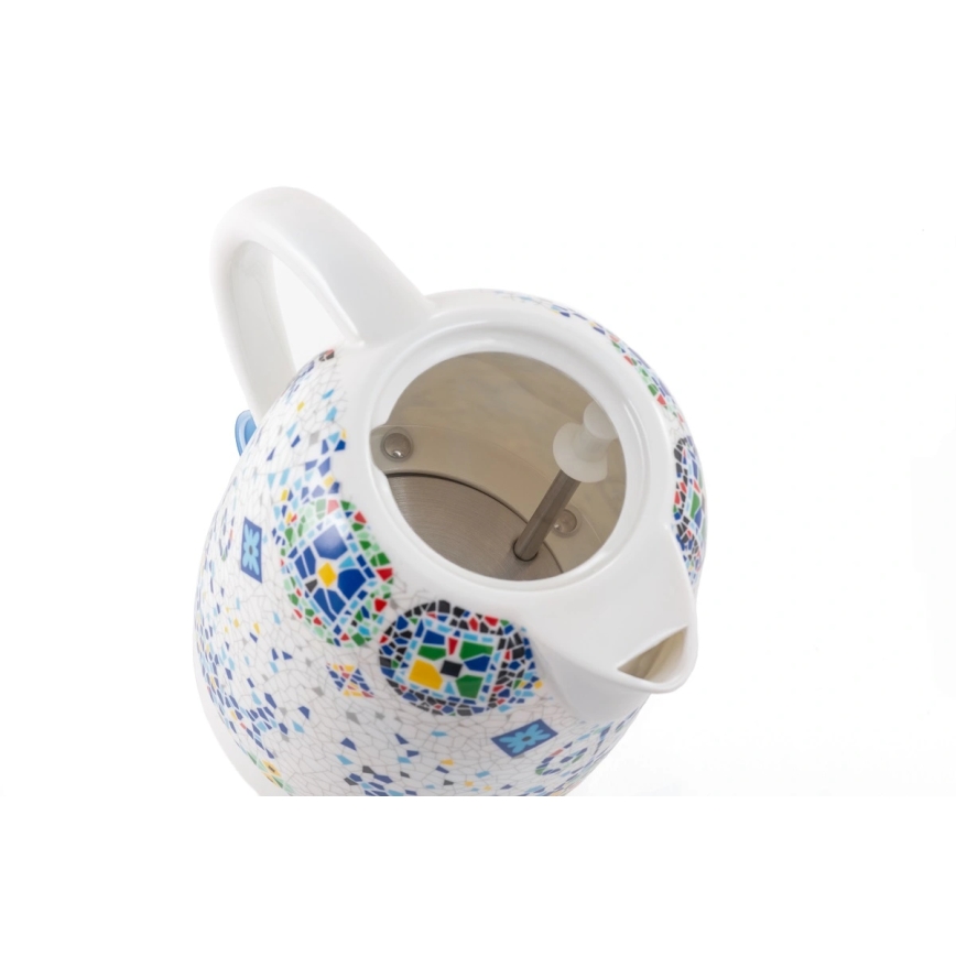 Concept RK0020 - Hervidor eléctrico de ebullición rápida 1,5 l 1350W/230V multicolor/cerámica