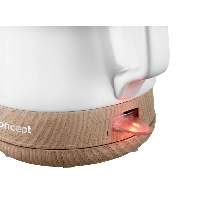 Concept RK0060 - Hervidor eléctrico rápido 1 l 1000W/230V blanco/cerámica