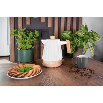 Concept RK0090 - Hervidor eléctrico 1,5 l 1500W/230V blanco/efecto madera/cerámica