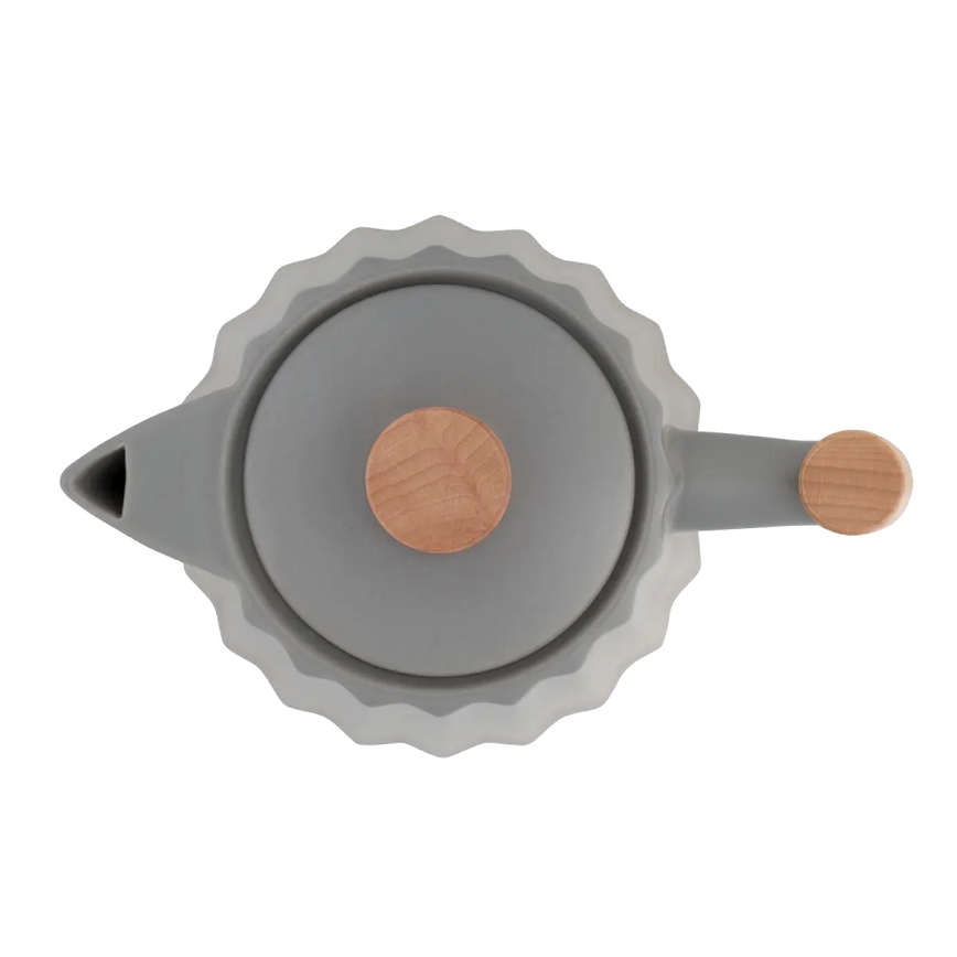 Concept RK0092 - Hervidor eléctrico 1,5 l 1500W/230V gris oscuro/acabado en madera/cerámica