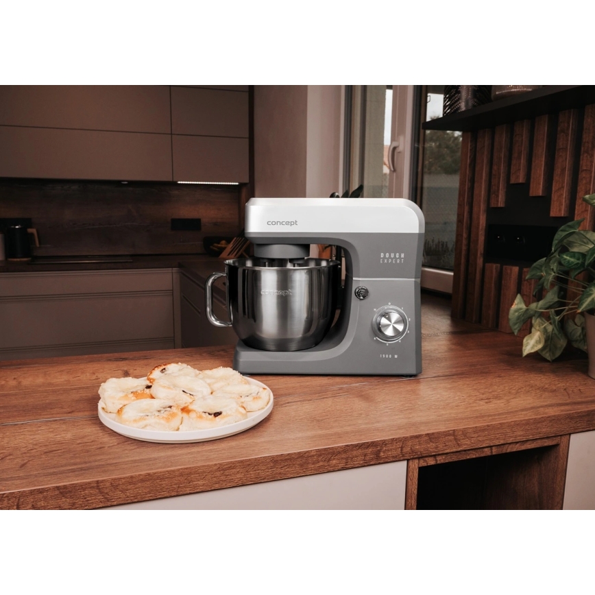 Concept RM6010 - robot planetario de cocina DOUGH EXPERT 1900W/230V antracita/acero inoxidable