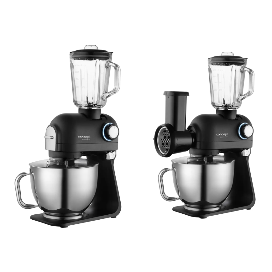 Concept RM8000 - Robot de cocina con recipiente de acero inoxidable, 1200 W/230 V, negro