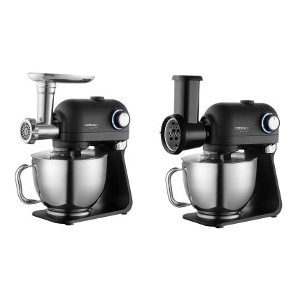 Concept RM8000 - Robot de cocina con recipiente de acero inoxidable, 1200 W/230 V, negro