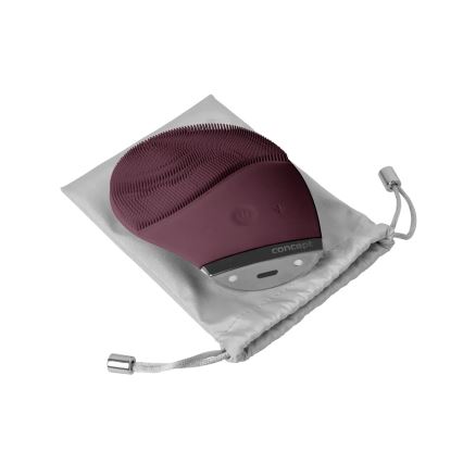 Concept SK9101 - Cepillo limpiador facial SONIVIBE 2W/5V 250 mAh IPX7 rojo
