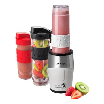 Concept SM3380 - Batidora ACTIVE SMOOTHIE para smoothies con accesorios, 500W/230V, blanca