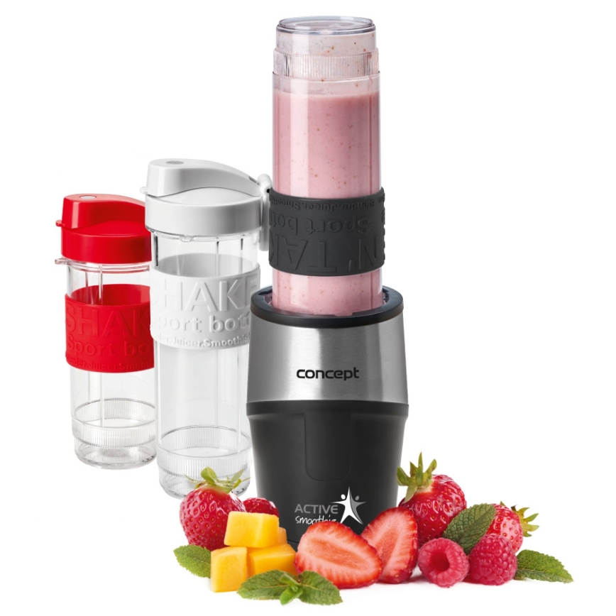 Concept SM3385 - Batidora para smoothies con accesorios ACTIVE SMOOTHIE 500W/230V negra