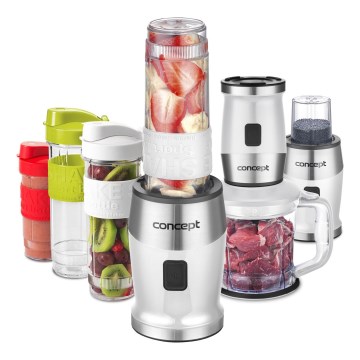 Concept SM3391 - Batidora para smoothies con accesorios 700W/230V blanca
