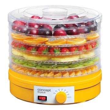 Concept SO1015 - Deshidratador de alimentos 245 W/230 V amarillo