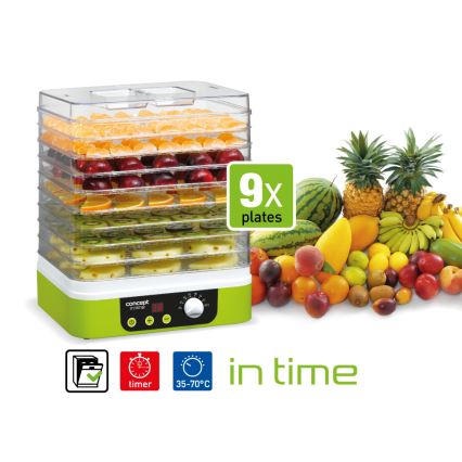 Concept SO1060 - Deshidratador de alimentos 260 W/230 V, verde