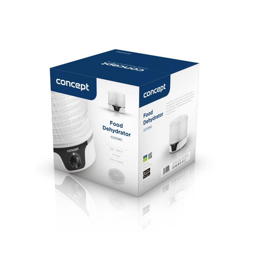 Concept SO1090 - Deshidratador de alimentos 380W/230V blanco