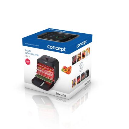 Concept SO4000 - Deshidratador de alimentos 500W/230V negro