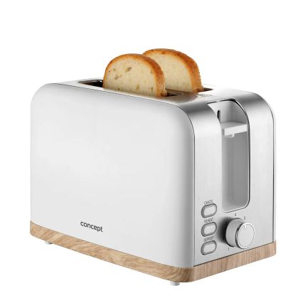 Concept TE2015 - Tostadora de dos ranuras 930W/230V blanca