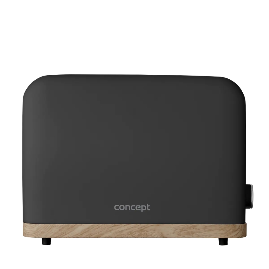 Concept TE2016 - Tostadora de dos ranuras con parrilla para calentar bollos 930W/230V, negro