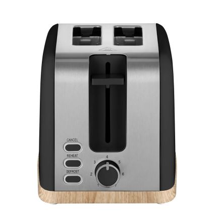 Concept TE2016 - Tostadora de dos ranuras con parrilla para calentar bollos 930W/230V, negro