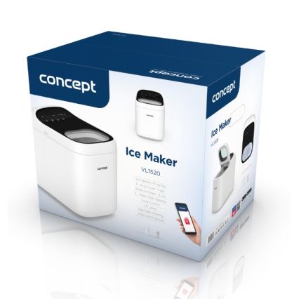 Concept VL1520 - Fabricador de hielo 150W/230V Wi-Fi blanco