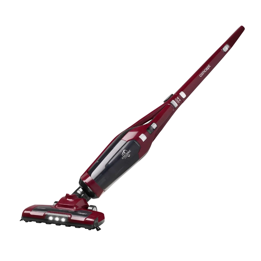Concept VP4136 - Aspiradora escoba inalámbrica 2 en 1 100W/22,2V 2200 mAh roja