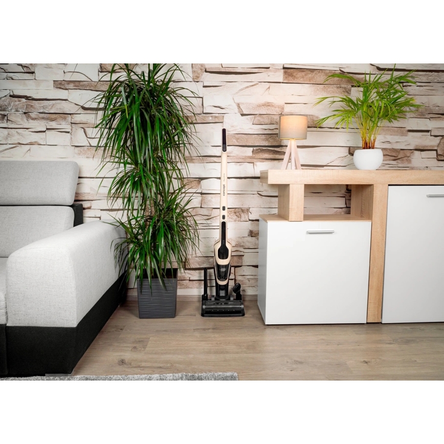 Concept VP4220 - Aspirador escoba inalámbrico 3 en 1 AQUAGLIDE 160W/28,8V 2200 mAh beige