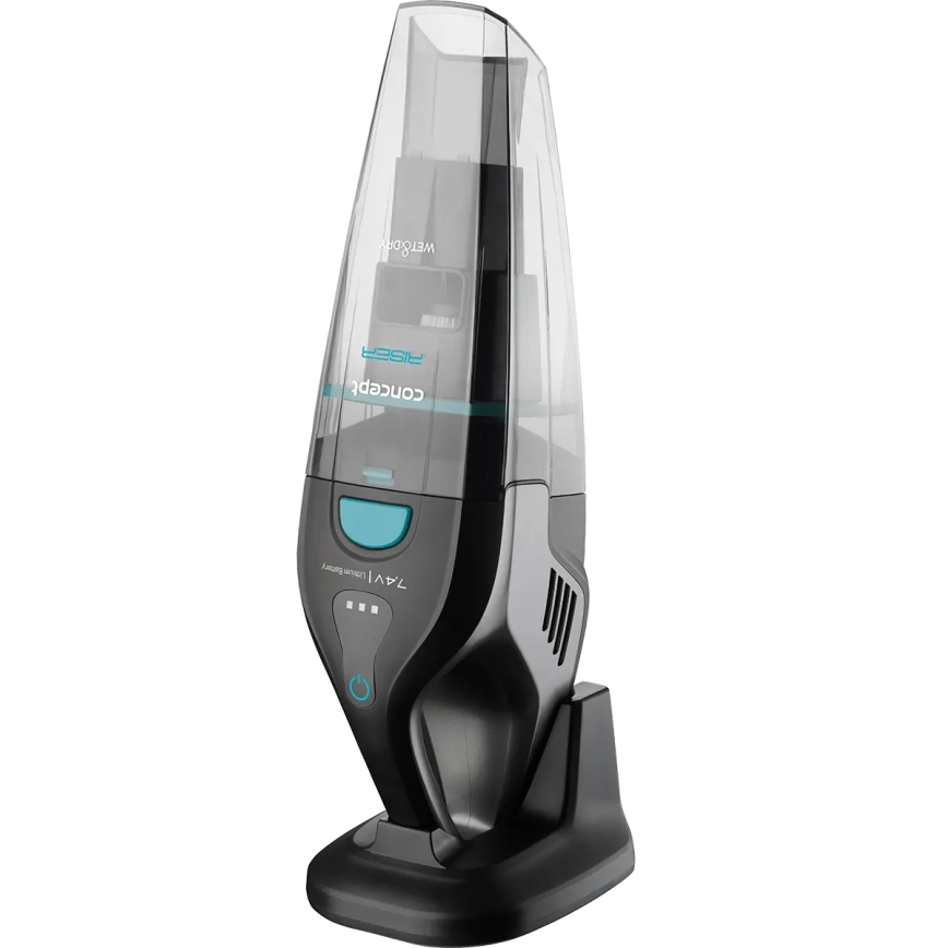 Concept VP4350 - Aspirador de mano Húmedo y Seco RISER 50 W / 7,4 V, 2200 mAh, negro