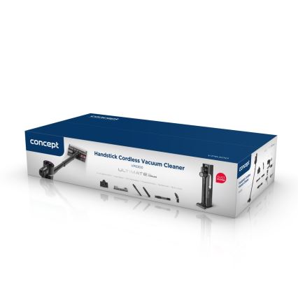 Concept VP6300 - Aspirador escoba 5 en 1 ULTIMATE COMPLETE PRO 500W/25,9V 2500 mAh negro