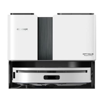Concept VR4050 - Robot aspirador inteligente 2 en 1 con mopa OPTIMUS AQUA PRO LÁSER 3D, 600W/230V, 5200 mAh, Wi-Fi, blanco