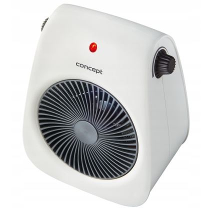 Concept vt7040 - Ventilador calefactor 1000/2000W/230V blanco