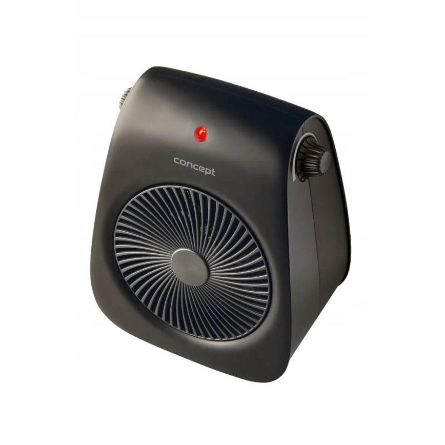 Concept vt7041 - Ventilador con resistencia calefactora 1000/2000W/230V negro