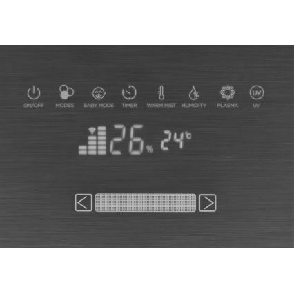 Concept ZV2021-  Humidificador de aire con difusor de aromas PERFECT AIR SMART 4,6 l 110W/230V Wi-Fi antracita + mando a distancia