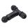 Conector de conexión impermeable IP68 negro