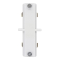 Conector para luminarias en el sistema de rieles CONNECTOR RS WHITE tipo recto