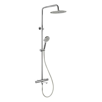 Conjunto de ducha con mezclador termostático DRAGOR, cromo brillante