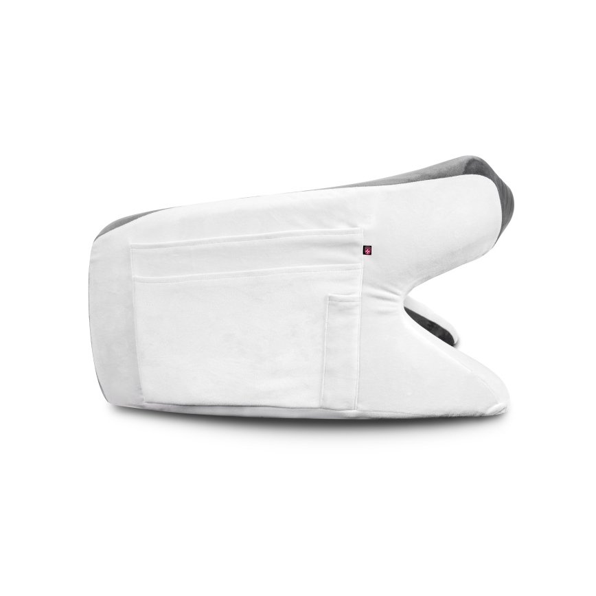 CONNECT IT CFH-1020-GY - Cojín ergonómico ErgoWork para lectura y trabajo, gris/blanco