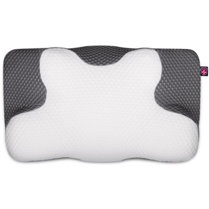 CONNECT IT CFH-6031-WH - Almohada anatómica Lyra blanca/gris