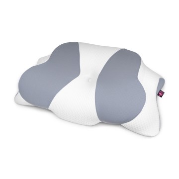 CONNECT IT CFH-6032-WH - Almohada anatómica Gemini blanca/gris