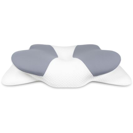 CONNECT IT CFH-6032-WH - Almohada anatómica Gemini blanca/gris