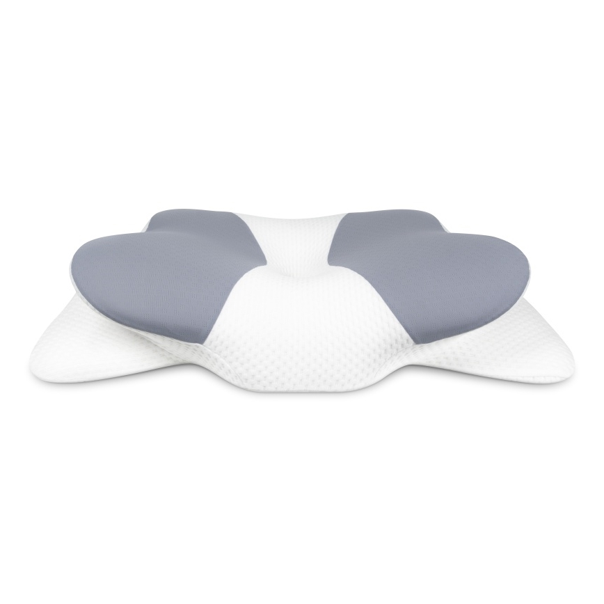 CONNECT IT CFH-6032-WH - Almohada anatómica Gemini blanca/gris