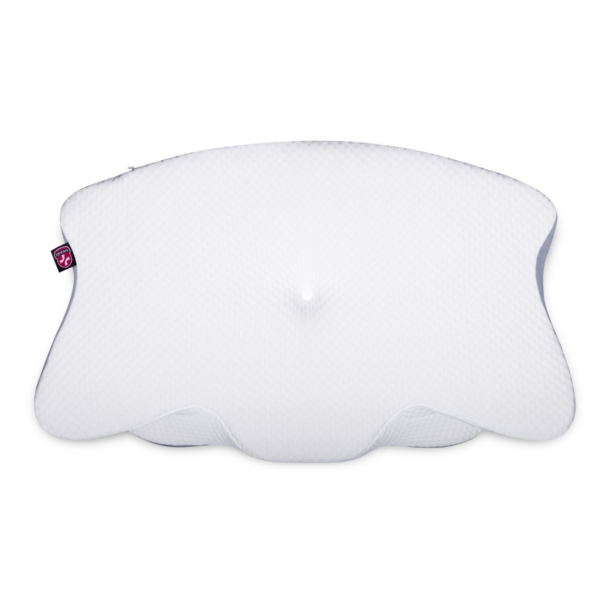 CONNECT IT CFH-6032-WH - Almohada anatómica Gemini blanca/gris