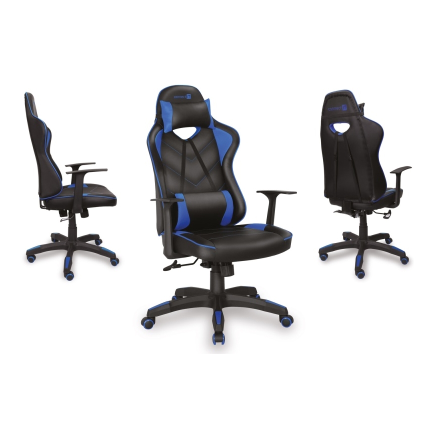 CONNECT IT CGC-0700-BL - Silla gaming LeMans Pro negra/azul