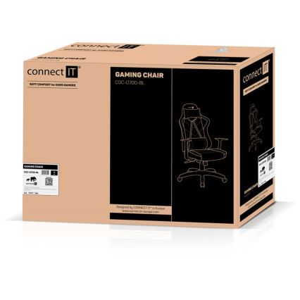 CONNECT IT CGC-0700-BL - Silla gaming LeMans Pro negra/azul