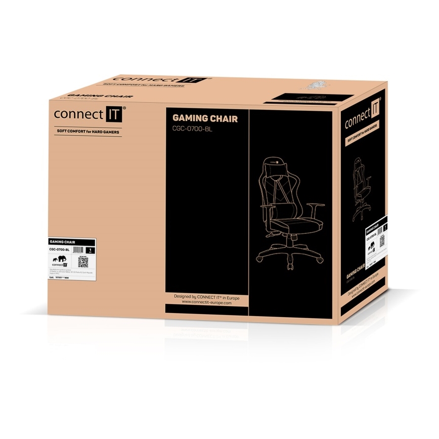 CONNECT IT CGC-0700-BL - Silla gaming LeMans Pro negra/azul