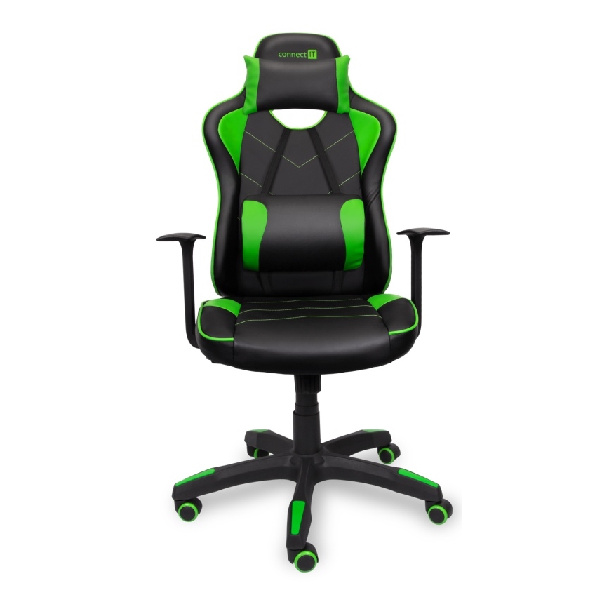 CONNECT IT CGC-0700-GR - Silla gaming LeMans Pro negra/verde